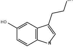 3-(2-ヒドロキシエチル)-1H-インドール-5-オール 化学構造式