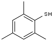 2,4,6-トリメチルチオフェノール 化学構造式