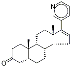 (5α)-17-(3-Pyridinyl)androst-16-en-3-one Structure
