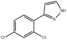 3-(2,4-二氯苯基)-1H-吡唑 结构式