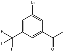 3'-溴-5'-(三氟甲基)苯乙酮 结构式