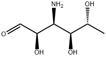 3-アミノ-3,6-ジデオキシ-D-グルコース 化学構造式