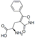 (R)-α-アミノ-3-ヒドロキシ-5-フェニル-4-イソオキサゾールプロパン酸 化学構造式