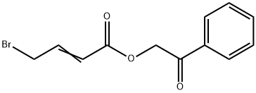 4-溴巴豆酸苯甲酰酯 结构式