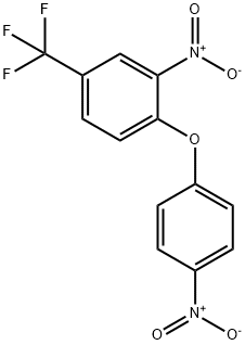 2-ニトロ-1-(4-ニトロフェノキシ)-4-(トリフルオロメチル)ベンゼン 化学構造式