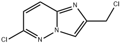 6-氯-2-氯甲基咪唑并[1,2-B]哒嗪 结构式