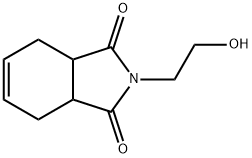 3a,4,7,7a-テトラヒドロ-2-(2-ヒドロキシエチル)-1H-イソインドール-1,3(2H)-ジオン 化学構造式