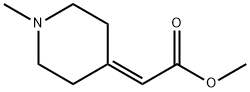 2-(1-メチルピペリジン-4-イリデン)酢酸メチル 化学構造式