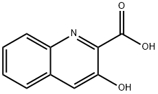 3-ヒドロキシ-2-キノリンカルボン酸 化学構造式