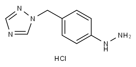 1-[(4-Hydrazinophenyl)methyl]-1H-1,2,4-triazole hydrochloride Structure