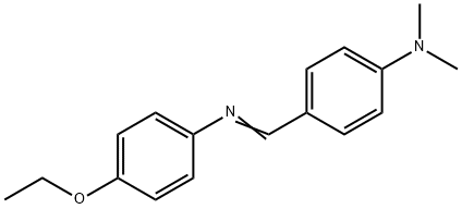P-ジメチルアミノベンジリデンP-フェネチジン 化学構造式