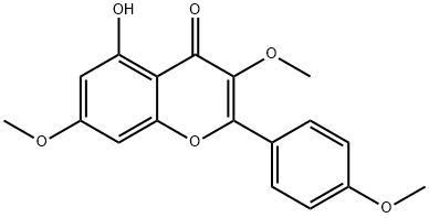 莰非醇-3,7,4'-三甲醚 结构式