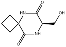 5,8-Diazaspiro[3.5]nonane-6,9-dione,7-(hydroxymethyl)-,(R)-(9CI) Structure