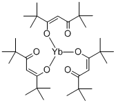 三(2,2,6,6-四甲基-3,5-庚二酮酸)镱, 15492-52-1, 结构式