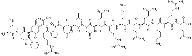 MET-TRP-TYR-ARG-PRO-ASP-LEU-ASP-GLU-ARG-LYS-GLN-GLN-LYS-ARG-GLU, 154938-34-8, 结构式