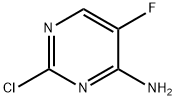 4-アミノ-2-クロロ-5-フルオロピリミジン 化学構造式