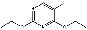 2,4-二乙氧基-5-氟嘧啶 结构式
