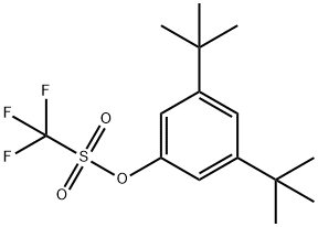 3,5-二叔丁基苯基三氟甲磺酸酯, 155064-25-8, 结构式