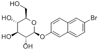 6-BROMO-2-NAPHTHYL-BETA-D-GLUCOPYRANOSIDE Struktur