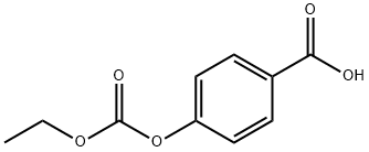 p-カルボキシフェニルエチル=カルボナート 化学構造式