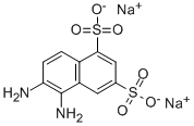 5,6-二氨基-1,3-萘二磺酸二钠盐 结构式