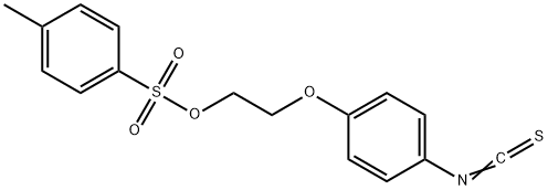2-(4-异硫氰酸苯氧基)对甲苯磺酸乙酯, 155863-33-5, 结构式