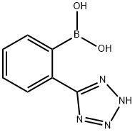 2-(5-テトラゾイル)フェニルボロン酸 化学構造式