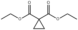 1,1-シクロプロパンジカルボン酸 ジエチル 化学構造式