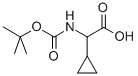 Boc-L-cyclopropylglycine Structure