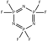 ヘキサフルオロシクロトリホスファゼン 化学構造式