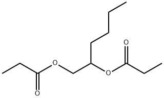 2-propanoyloxyhexyl propanoate Struktur