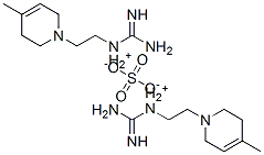 [2-(3,6-dihydro-4-methyl-1(2H)-pyridyl)ethyl]guanidinium sulphate Structure