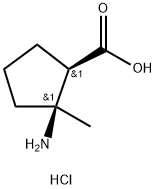 顺-2-氨基-2-甲基环戊烷羧酸 盐酸盐 结构式
