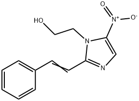 2-[5-nitro-2-(2-phenylethenyl)imidazol-1-yl]ethanol 结构式