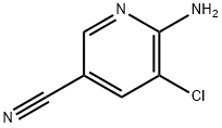 2-氨基-5-氰基-3-氯吡啶 结构式