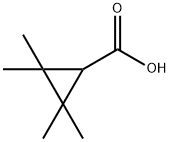 2,2,3,3-テトラメチルシクロプロパンカルボン酸 化学構造式