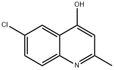 6－クロロ－4－ヒドロキシ－2－メチルキノリン 化学構造式