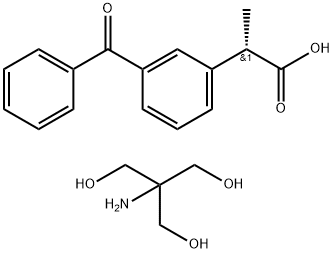 右旋酮洛芬氨丁三醇 结构式