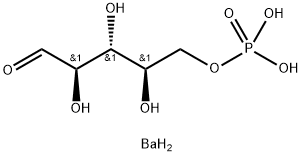 リボース-5-りん酸バリウム水和物 化学構造式