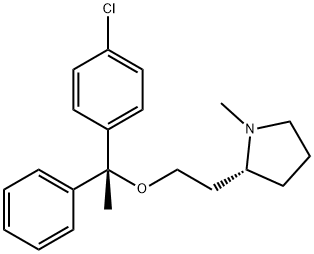 富马酸氯马斯汀 结构式