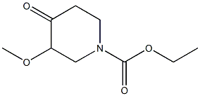 1-Piperidinecarboxylic  acid,  3-methoxy-4-oxo-,  ethyl  ester,  (-)- Struktur