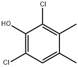 2,6-ジクロロ-3,4-ジメチルフェノール 化学構造式