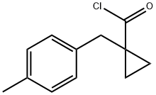 1-[(p-tolyl)methyl]cyclopropanecarbonyl chloride Structure