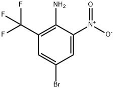 4-ブロモ-2-ニトロ-6-(トリフルオロメチル)アニリン 化学構造式