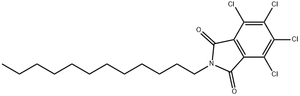 3,4,5,6-四氯-N-十二烷基邻苯二甲酰亚胺 结构式