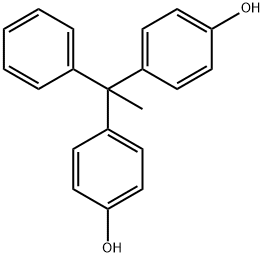 4,4'-(α-メチルベンジリデン)ビスフェノール 化学構造式