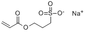 3-丙-2-烯酰氧基丙烷-1-磺酸钠 结构式