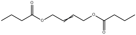 1,4-ビス(ブチリルオキシ)-2-ブテン 化学構造式
