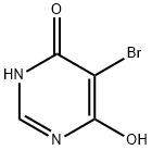 5-ブロモ-4,6-ジヒドロキシピリミジン 化学構造式