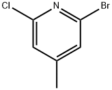 2-ブロモ-6-クロロ-4-メチルピリジン 化学構造式